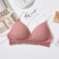 thumbnail image 1 of VONKY Triangular cup gathered, chest wrapped, strapless, threaded, no steel ring, sexy back, suspender bra, 1 of 1