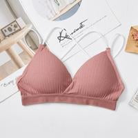 Langgg Bonnet Triangulaire Rassemblé, Enveloppé dans la Poitrine, Sans Bretelles, Fileté, Sans Armature, Dos sexy, Soutien-Gorge à Bretelles