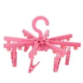 thumbnail image 1 of Lámpara plegable con Clip para perchas de tela, luz nocturna de 16LED para colgar fotos, tarjetas, decoraciones (rosa), 1 of 8