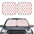 thumbnail image 2 of Cauagu Strawberry Cauagu {designName} Print Foldable Car Windshield Sun Shade | Front Windshield Shade for Sun | Fits Small Sedans, Mini SUVs, Hatchbacks-Medium, 2 of 6