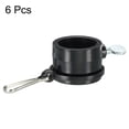 thumbnail image 3 of Uxcell  Flag Pole Rings Mounting Clips Rotating Fasteners 6 Pack Black 29mm x 27mm, 3 of 5