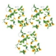 thumbnail image 2 of Sunflower String Lights, Battery Powered Flower Rattan Decoration Always On Flower String Lights  For Backdrop, 2 of 8