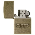 thumbnail image 6 of Zippo Stamped Antique Brass Pocket Lighter, 6 of 6