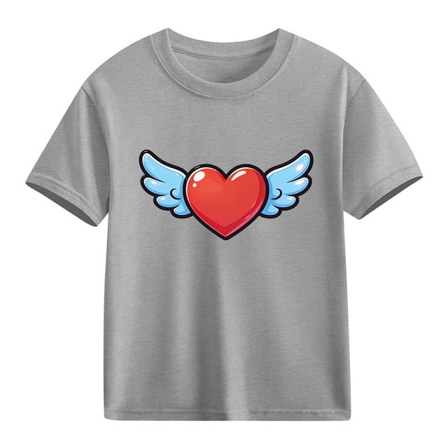 hengsof Children's Basic Short Sleeve Base T-shirt