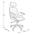 thumbnail image 2 of SILLA OFFICE COLOR NEGRO CON NOGAL AMERICANO, 2 of 2