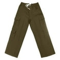 thumbnail image 3 of Bcfgryg Men's Casual Pants Outdoor Sports Trousers Elastic Waist Drawstring Lightweight Breathable Comfortable Loose Fit Work Pants For Hiking Jogging Travel Men’s Jogger Pants Green M, 3 of 5
