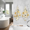 thumbnail image 7 of Dreamtimes Pears Leaves Cotton Towels Set 2 Pcs Absorbent Hand Towel Face Towels Kitchen Towels Bath Towels for Bathroom Laundry Room Kitchen 16 x 28 Inches, 7 of 7