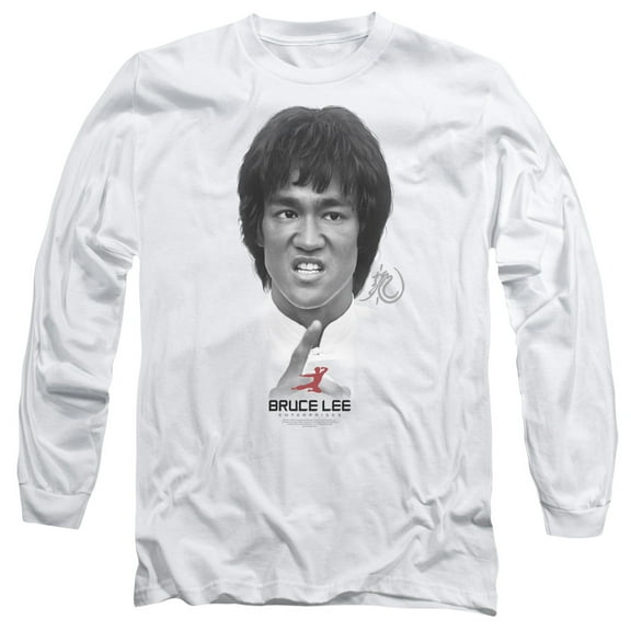 Bruce Lee Self Help Long Sleeve T-Shirt Adult 18/1 White