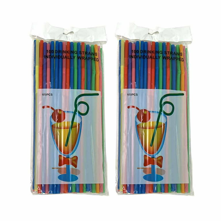 Original Rainbow Paper Straws – 12+ Hours Durable Biodegradable Drinking  Straws – 200-Pack Rainbow Color Pride Party Straws – Long Lasting 