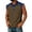 Brown, variant on Collared Sleeveless Shirts for Men Casual Summer Cut Off Tank Tops Button Golf Casual Workot Tops for Daily Wear