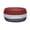 Red Stripe, variant on Household Essentials Handwoven Resin Storage Stool Ottoman, Gray
