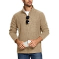 thumbnail image 3 of Men's Fleece Jackets Full Zip Lightweight Jacket Casual Soft Warm Coats with Pockets, 3 of 11