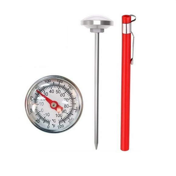 Milk Coffee Food Meat Gauge Probe Thermometer Cooking Temperature Meter 0~200℃ Stainless Steel Kitchen Tools Accessory