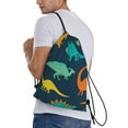 thumbnail image 3 of Easygdp Hand Drawn Seamless Drawstring Backpack, Beach Sackpack, Travel Sackpack Lightweight for Sports, Gym, Travel, Swimming - Medium, 3 of 9