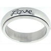 Solid Rock Jewelry 761091 Ring Faith Hope Love Spin Style 321 Size 9