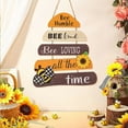 thumbnail image 5 of ReTeiv Home Decorations Bee Day Letter Hanger Door Sign Hanger Yellow Bee Wooden Hanger Decoration, 5 of 7