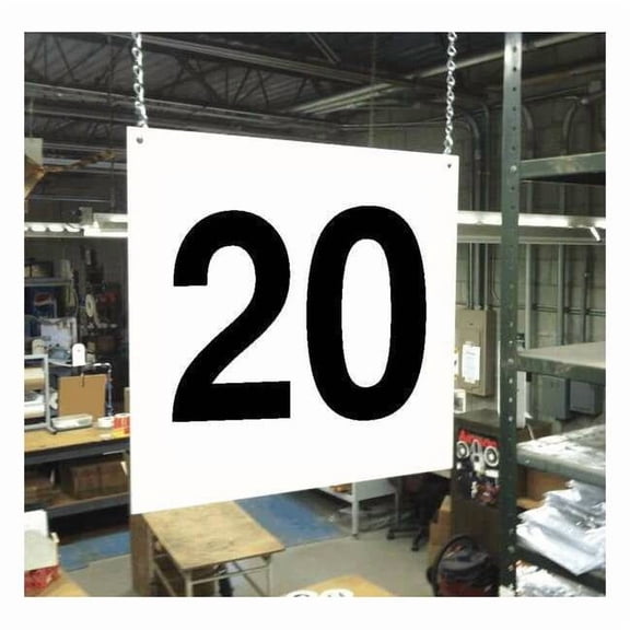 Stranco Hanging Aisle Sign,Legend 20 HPS-FS1212-20