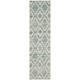 thumbnail image 5 of SAFAVIEH Marbella Alicia Geometric Diamonds Wool Area Rug, Dark Blue/Ivory, 6' x 9', 5 of 10