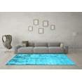 thumbnail image 3 of Ahgly Company Indoor Rectangle Oriental Light Blue Industrial Area Rugs, 7' x 9', 3 of 4