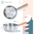 thumbnail image 2 of CONCORD 2 Quart Stainless Steel Yukihira Pan, 2 of 7