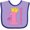 Lavender and Purple, variant on Inktastic Number One Goddaughter Girls Baby Bib