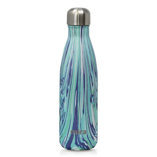 MIRA Vacuum Insulated Travel Water Bottle Leakproof Double Walled Stainless Steel Cola Shape