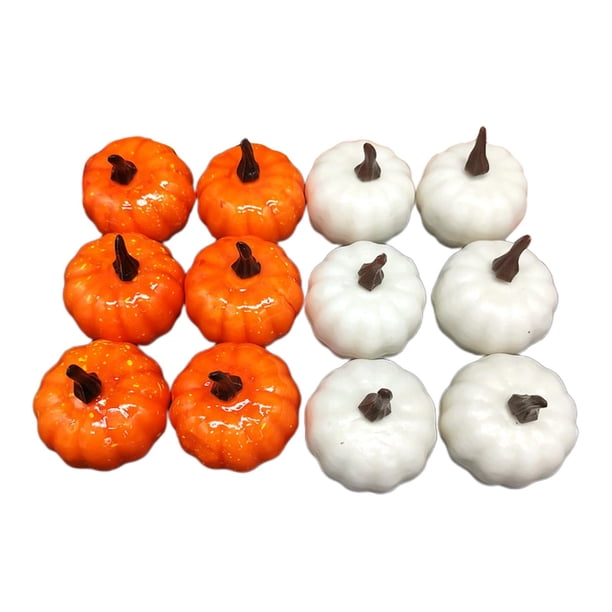 Calabaza Artificial Surtida Calabaza de Espuma de Realista para Boda 12 piezas mixtas Yuyangstore Calabaza falsa