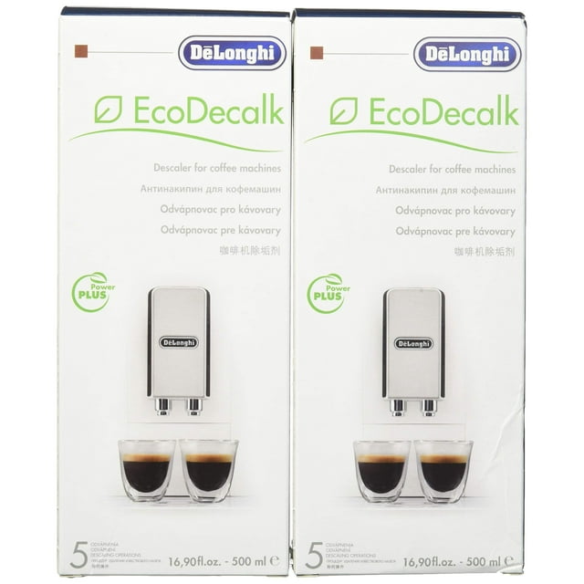 Solución desincrustante De'Longhi Eco, 500 ml (paquete de 2), color blanco