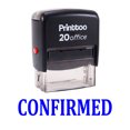 thumbnail image 2 of Printtoo Self Inking Rubber Stamp Office Stationary CONFIRMED Custom Stamp-Blue, 2 of 2
