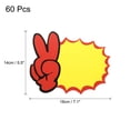 thumbnail image 2 of Uxcell 60pcs Retail Star Burst Signs 7.1"x5.5" para tienda, amarillo (Estilo 19), 2 of 6