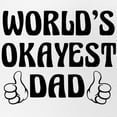 thumbnail image 2 of CafePress - World's Okayest Dad - Adjustable Unisex Printed Trucker Hat with Mesh Back, 2 of 10