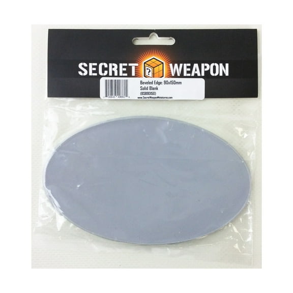 Secret Weapon Miniatures 90x150mm Beveled Base - Solid Blank New