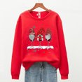 thumbnail image 5 of MIUOWANP Christmas Tops Clearance Christmas Fashion Women's Casual Long Sleeve Printed Ladies Sweatshirts Tops, 5 of 5