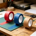 thumbnail image 3 of Clearance! Soovim Colored Masking Tape, Strong Easy Tear Paper Tape for DIY Craft Art Painting Labeling, 2.5cmx13m Brown, 3 of 5