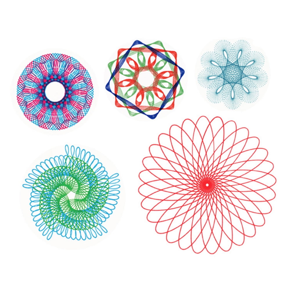 SPIRAL ART STENCIL Drawing Line Tool Ruler Geometric Stationery for Students