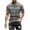 Gray-1, variant on JIUKE Men T-Shirts Plus Size Striped Tee Shirts Short Sleeve Loose Comfy Crew Neck Workout Summer Tops