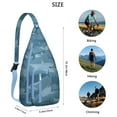 thumbnail image 4 of Tropical Reef Shark Sling Bag - Colorful Coral Environment Pattern, 4 of 4