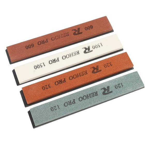 Knife Sharpening Stone Set, White 4Pcs Practical Knife Sharpener For Axes For Chisels