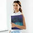 thumbnail image 6 of FORMRS 3 Ring Binder 1.5 inch with Pockets Set of 2 Clip Board 200 Sheets Capacity, Purple Moonlight Forest, 6 of 8