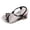 Black, variant on Platform Wedge Heels for Women Espadrilles Sandals Comfortable Open Toe Ankle Strap Boho Dressy Summer Slip on Shoes Black Size 7