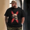 thumbnail image 3 of Men T Shirt for Big & Tall Man Graphic Short Sleeve Plus Size Oversized Tee Tshirts 9XL T0 5DLS 019, 3 of 9