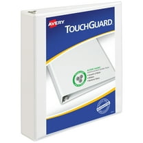 Avery TouchGuard Binder, 1.5 inch Rings, 1 White Binder (17142)