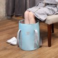 thumbnail image 2 of Collapsible Foot Bath Basin Portable Foot Soak Tub Water Bucket for Travel Camping Home Picnic Fishing,Large, 2 of 5