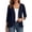 Navy, variant on TGPMGRZ Womens Cropped Cardigan 3/4 Sleeve Lightweight Open Front Shrug Sweater Summer, Black, Size M
