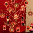 thumbnail image 3 of 1 Set 2022 Creative Chinese Idiom Hanging Tag Decor Auspicious Trendy Paper Hanging Card Widget for Home, 3 of 8