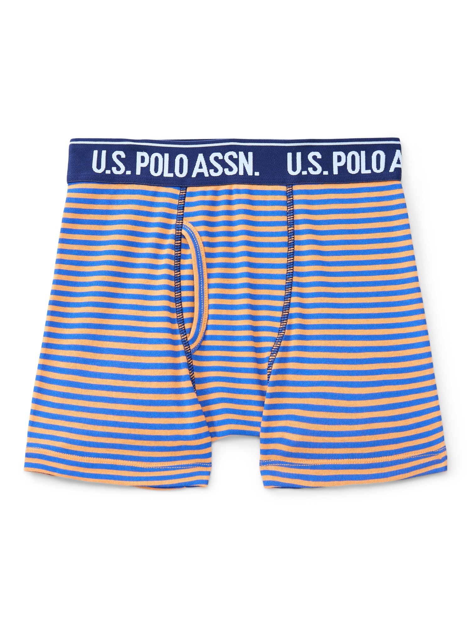 U.S. Polo Assn. Boys Tagless Boxer Briefs, 10-Pack, Sizes S-XXL