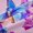 Pink Purple K, variant on Manfei Letter A Monogrammed Blackout Curtains,Watercolor Rustic Flowers Curtains Pack of 2 (38x45 Each),Cute Butterflies Window Curtains For Girls,Microfiber Room Decorative