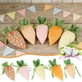 thumbnail image 2 of Easter Carrot Shaped Drawstring Bags, Candy Gift Treat Baskets, Spring Egg Hunt Stuffers Fabric Stuffers, Reusable Gift Packing Bags Party Decoration for Birthday Bunny Outdoor Kids Party DIY Craft, 2 of 8