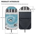 thumbnail image 6 of POLERO Car Seat Towel Cover, Compatible with Truck Seat Van, Terry Cloth Car Seat Cover for Trucks Cars, Cow Piano Music Pattern, 6 of 6