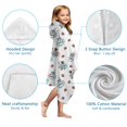 thumbnail image 7 of White Cow Strawberry Milk Jar Pattern Hooded Bath Towel，50"x30" for Ages 3 To 12 Kids, Quick Dry Lightweight Soft Microfiber Hood Beach Towel Cover Up for Kids, 7 of 7